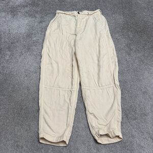 Everlane Cream High-Rise Relaxed Trousers